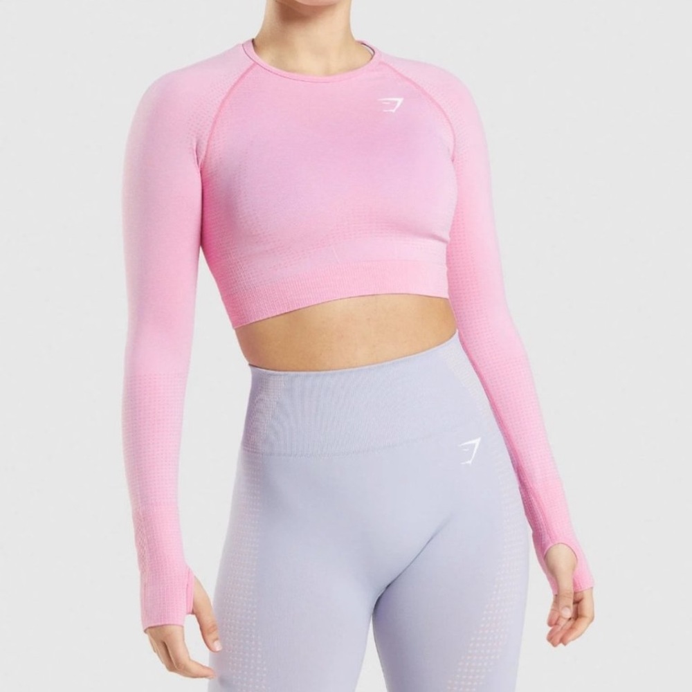 Gymshark pink long sleeve size S